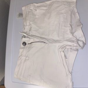 White Jean shorts